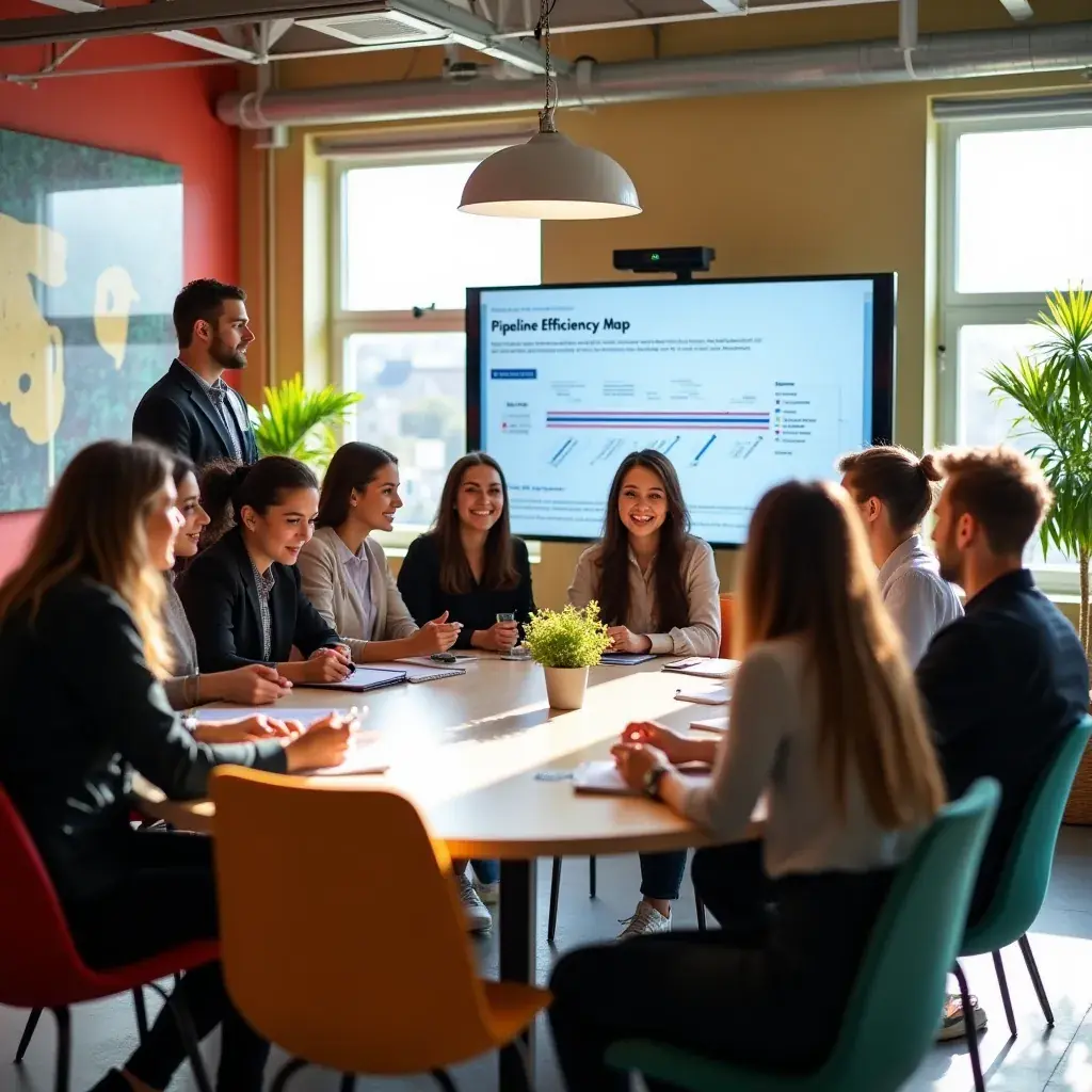 Creative team brainstorming